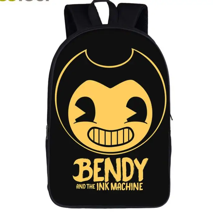 photo color Bendy and The Ink Machine, рюкзак для мальчиков и девочек, Мультяшные детские рюкзаки, известные игры, детские школьные сумки, рюкзак для книг - Цвет: photo color