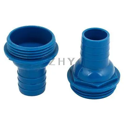 

1 1/2PT Male 2.5cm to 4.5cm Blue Plastic Straight Hose Coupler Adapter