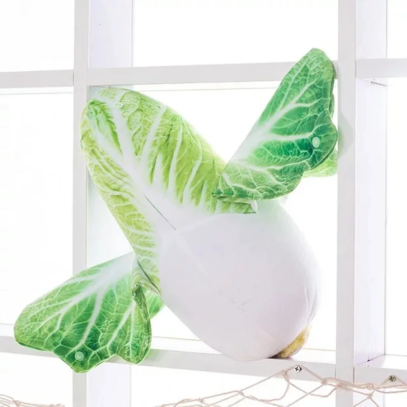 Model Chinese Cabbage Plush Toys Creative Gifts& Vegetable Pillow Home Decorations Cushion Gift Factory Price