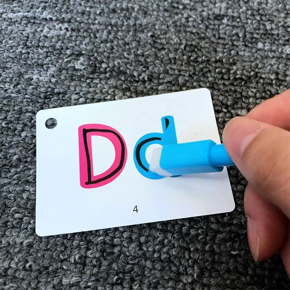 26 + 1 Letter English Flash Card Alphabet Letter Board Handwritten Buckle Educational Toys Learning English Kid I8e2
