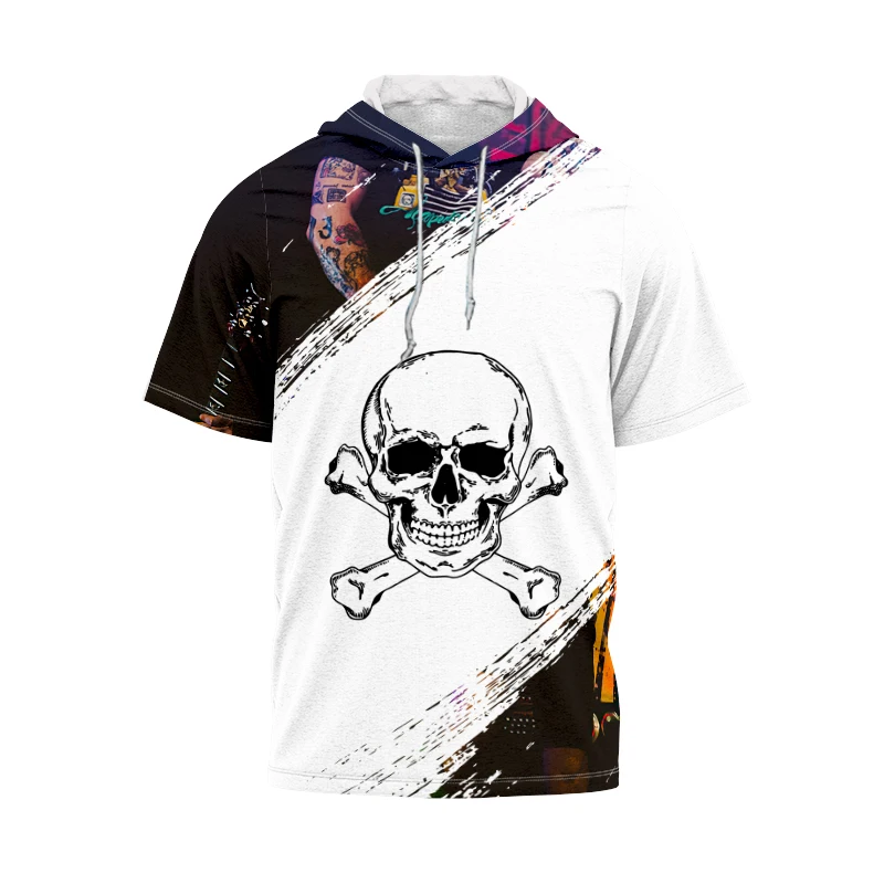 Новинка Лето 2022 брендовая дизайнерская молодежная одежда Humor с забавным черепом