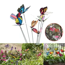 SOLEDI бабочка креативный Сад орнамент 3D двойной 5 шт./лот цветочный горшок красивый газон украшения искусственный открытый пластик