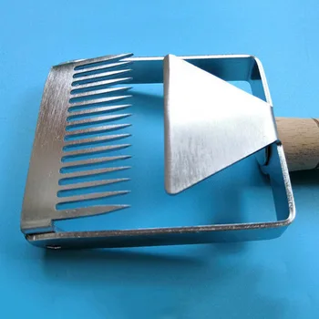 

Stainless Steel Bee Hive Uncapping Honey Fork Scraper Shovel Beekeeping Tool SP99
