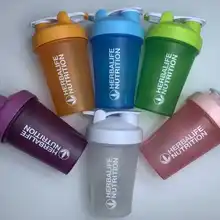 Высококачественный портативный 400 мл Herbalife питательные Коктейльные бутылки BPA-Free с проволокой из нержавеющей стали, пластиковые бутылки для воды