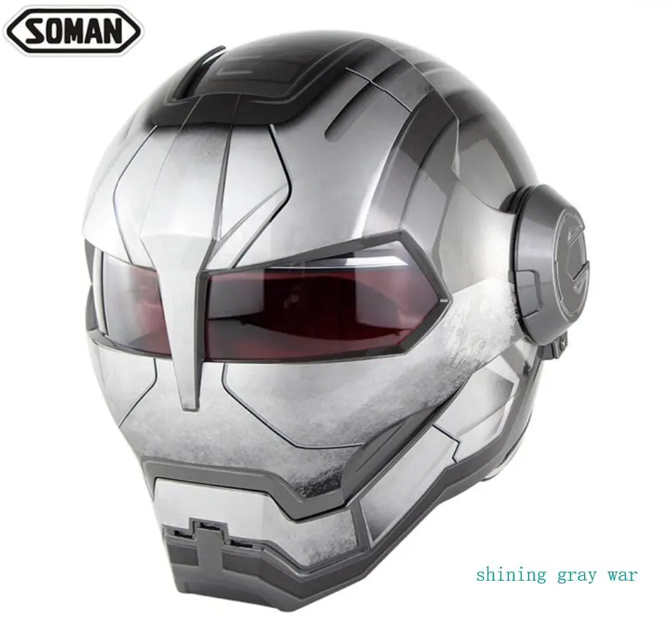 Мотоцикл Ironman робот стиль безопасности мотоцикла Casco мотокросса Capacete Monster Casque DOT одобрение Soman 515 шлем безопасности