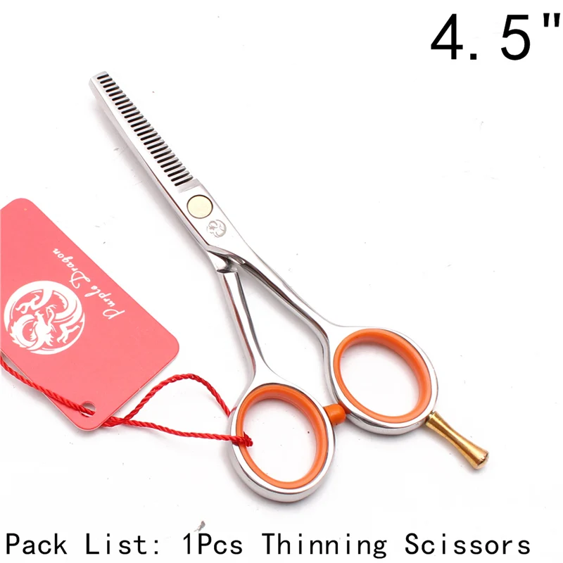 Z1017 Yin T 4.5N Professional Hair Scissors Z1017 4.5" 5" 5.5" JP Steel Barber Shear Thinning Shears Hair Cutting Scissors Detachable Finger Rest - Цвет: Z1017 Yin T 4.5N