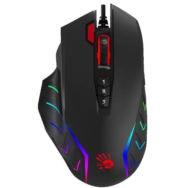 Мышь A4 Bloody J95 серый оптическая(5000dpi) USB2.0 игровая(8but