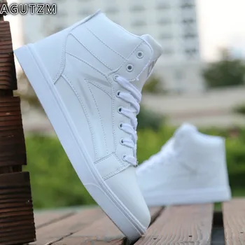 

Men's High Top Sneakers Casual Skateboarding Shoes Sports Shoes Breathable Hip Hop Walking Shoes Street Shoes Chaussure Homme M3