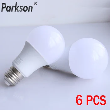 

6pcs/lot LED lamp E27 LED Bulb AC 185V-265V 18W 15W 12W 9W 6W 3W Lampada LED Light Bulb Bombilla Spotlight Table Lamp