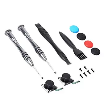 

3D Replacement Joystick Analog Thumb Stick for Nintendo Switch Joy-Con Controller with Brush Screwdriver Thumbstick Caps
