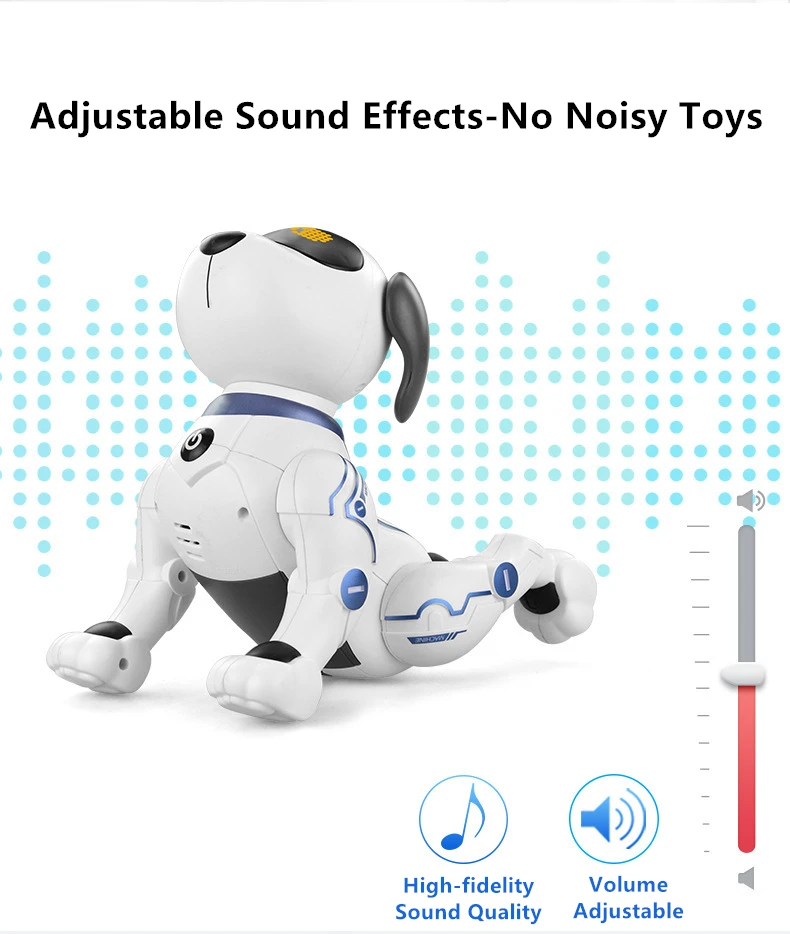 Multifunctional Touch Sensing RC Robot Dog Smart Programming Sing Dancing Cool Lights Handstand Stunt Bionic Remote Control Dog