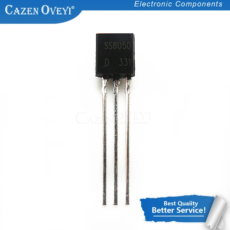 

100pcs/lot SS8050 SS8050D TO-92 Large current transistor In Stock