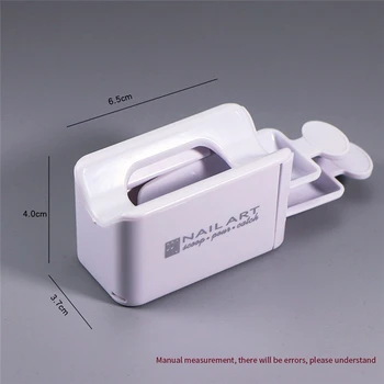 

Nail Sequins Powder Recycling Storage Box Portable Immersion Nail Glitter Magic Holder Tray Manicure Tool