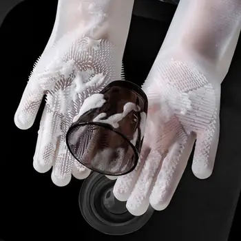 

1Pair Waterproof Latex Household Kitchen Dish Washing Cleaning Gloves Protector