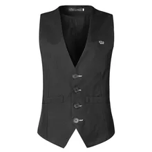Новые продукты, импортные товары, AliExpress стиль мужской деловой костюм жилет праздничная одежда жилет, Зауженная модель Для мужчин одежда
