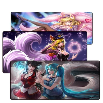 

900x400x3mm large locking edge League of Legends gaming mouse pad non-slip table laptop mousepad to lol laptop mats