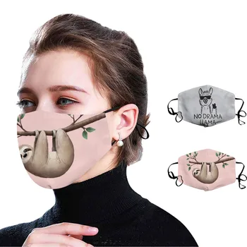 

Mascarilla Cartton Print Adult Face Mask Fashion Mouth Mask Adjustable Sport Outdoor Mouth Cover Mask Mouth Caps Washable