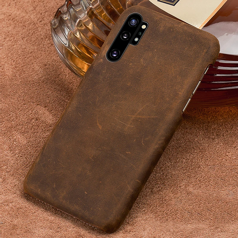 

Genuine PULL-UP Leather phone case for Samsung galaxy Note 10 Note 10 Pro A50 A70 A10 A30 A40 A8 A9 2018 S10 S7 S8 S9 Plus cover