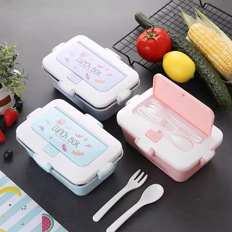 Здоровые материалы Ланч бокс 304 нержавеющая сталь свежие изделия Bento коробки