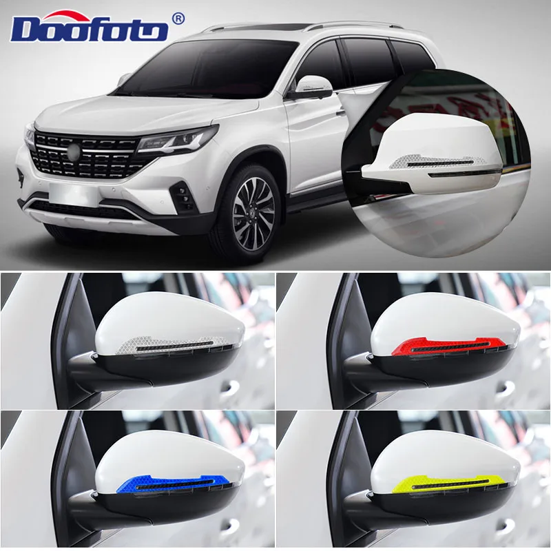 Car Bumper Reflective Strips Door Leaf Board Reflective Stickers 2PCS Safety Warning Mark Car Styling Accessories reflective stickers