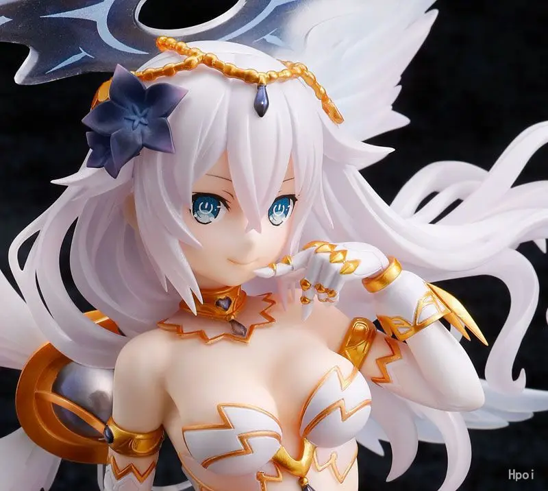 

Hyperdimension Game Online Neptune Four Goddess Black And White with Pattern Heart Nova Dew Garage Kit Model Boxed