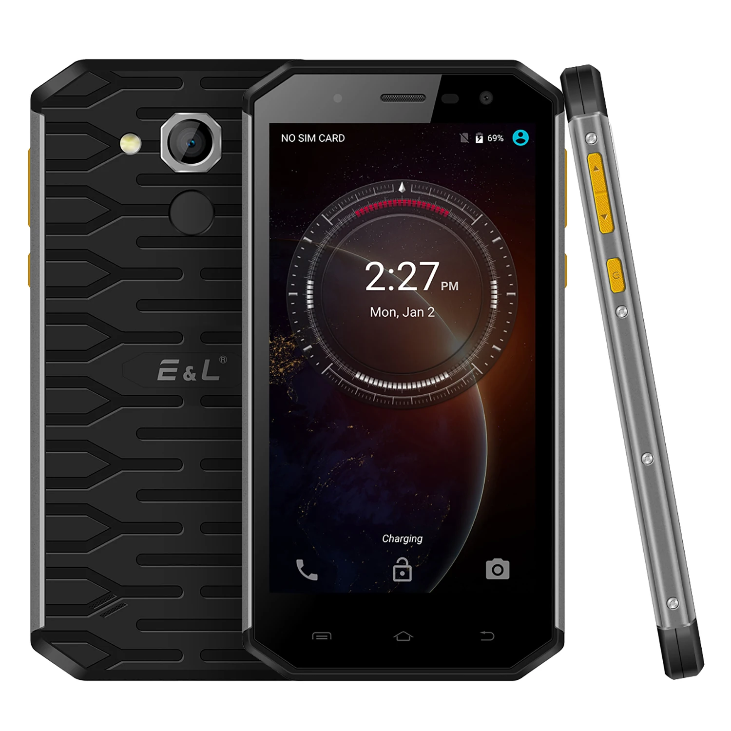 Оригинальный E & L S50 IP68 Водонепроницаемый 4G LTE мобильный телефон Android 6,0 MT6753 Восьмиядерный 3 ГБ + 32 ГБ 2700 мАч 13.0MP смартфон с отпечатком пальца