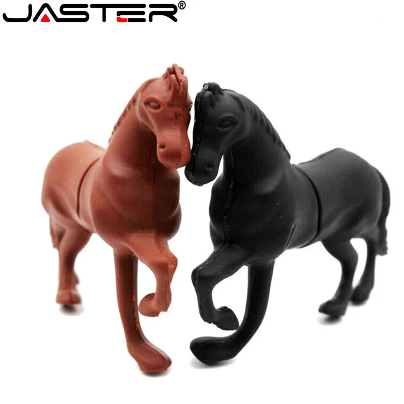 JASTER Черная лошадь USB флеш-накопитель животное лошадь 4 ГБ 8 ГБ 16 ГБ 32 ГБ 64 ГБ 128 ГБ флеш-накопитель Флешка мини u-диск
