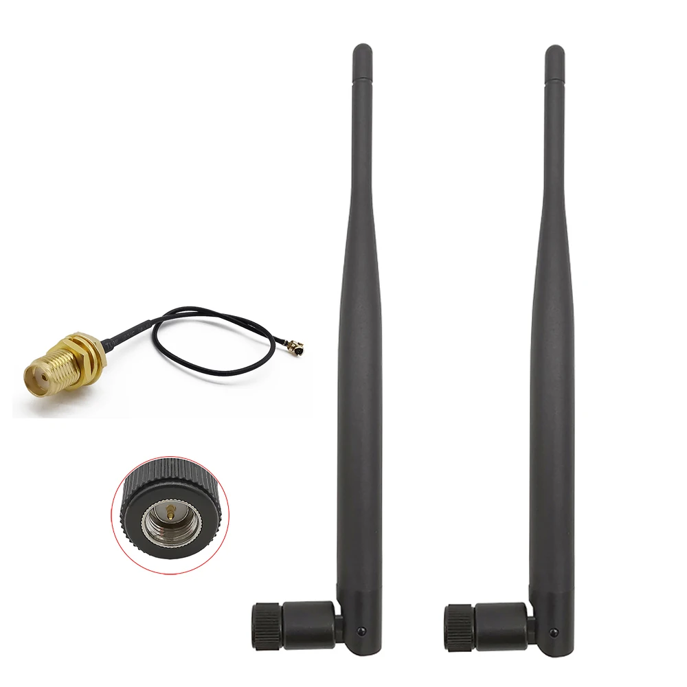 ALLISHOP 10Set External 5DBi 868 Mhz Antenna SMA MaleWireless 868Mhz Antenna For Router Network+15cm IPX to SMA 1.13 Cable