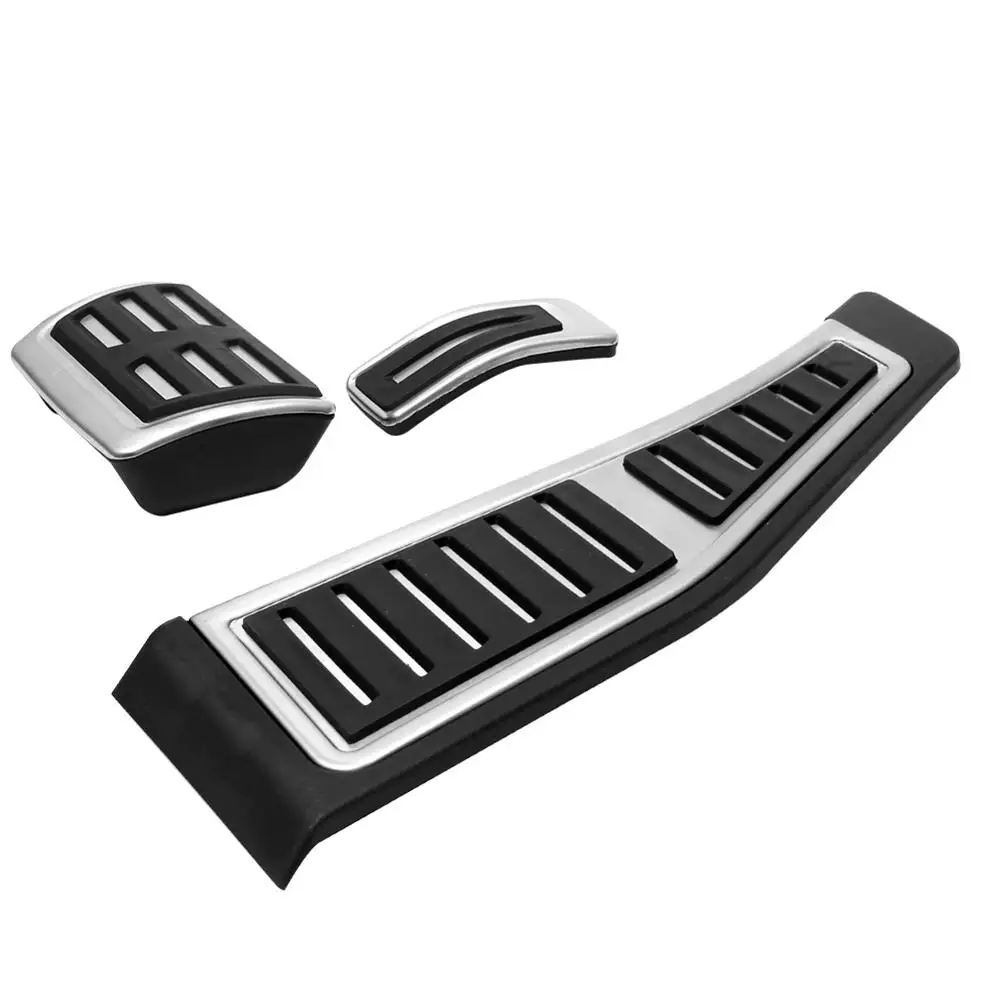Pedal For Audi Q7 SQ7 4M 2015 RHD Fuel Brake Foot Rest AT pedals Plate Accelerator brake pedal Pads 3pcs