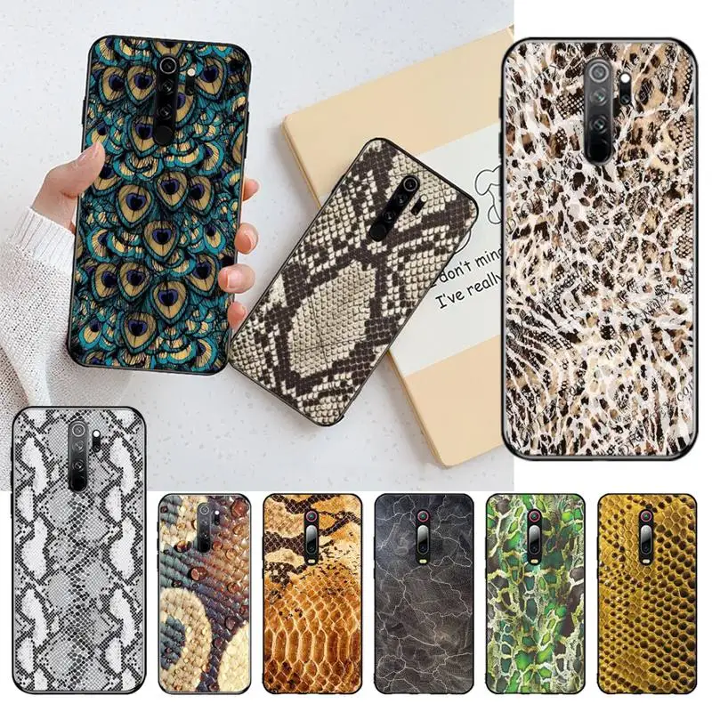

HPCHCJHM Snake skin texture Customer High Quality Phone Case for Redmi Note 8 8A 7 6 6A 5 5A 4 4X 4A Go Pro Plus Prime