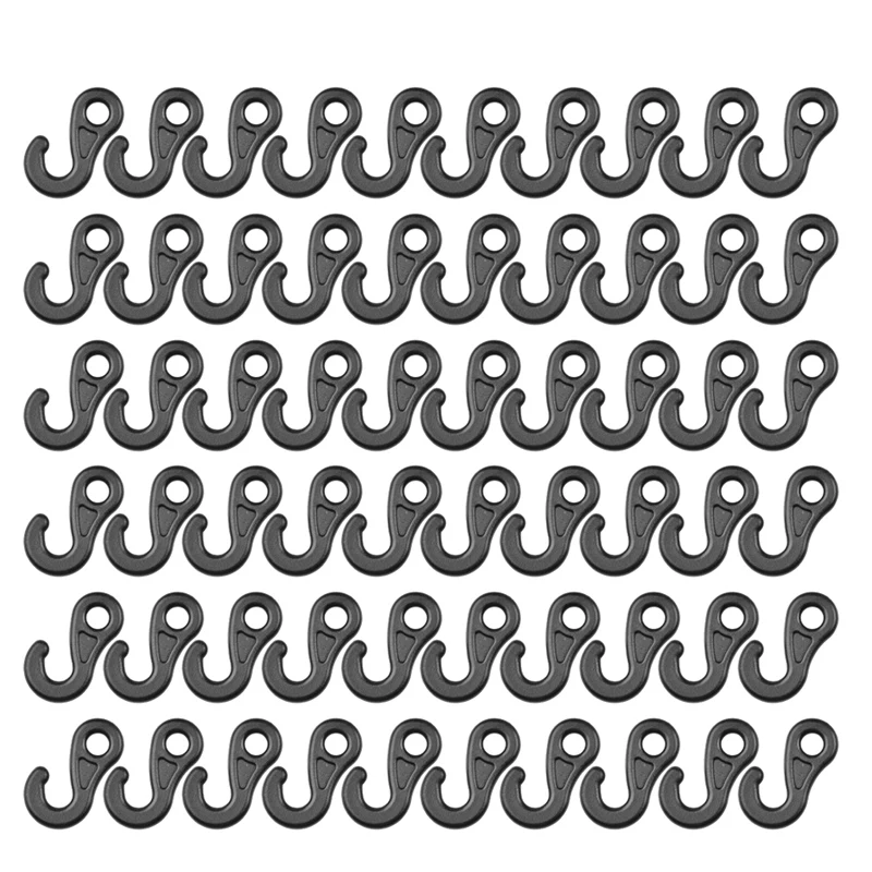 ELOS-60Pcs зажим задний крючок Открытый Кемпинг Светильник парусиной