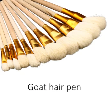 

10pcs Wool Pen Brush Smooth and Soft Gold Leafing Pen Good Tool for Gilding Leaves Brushes