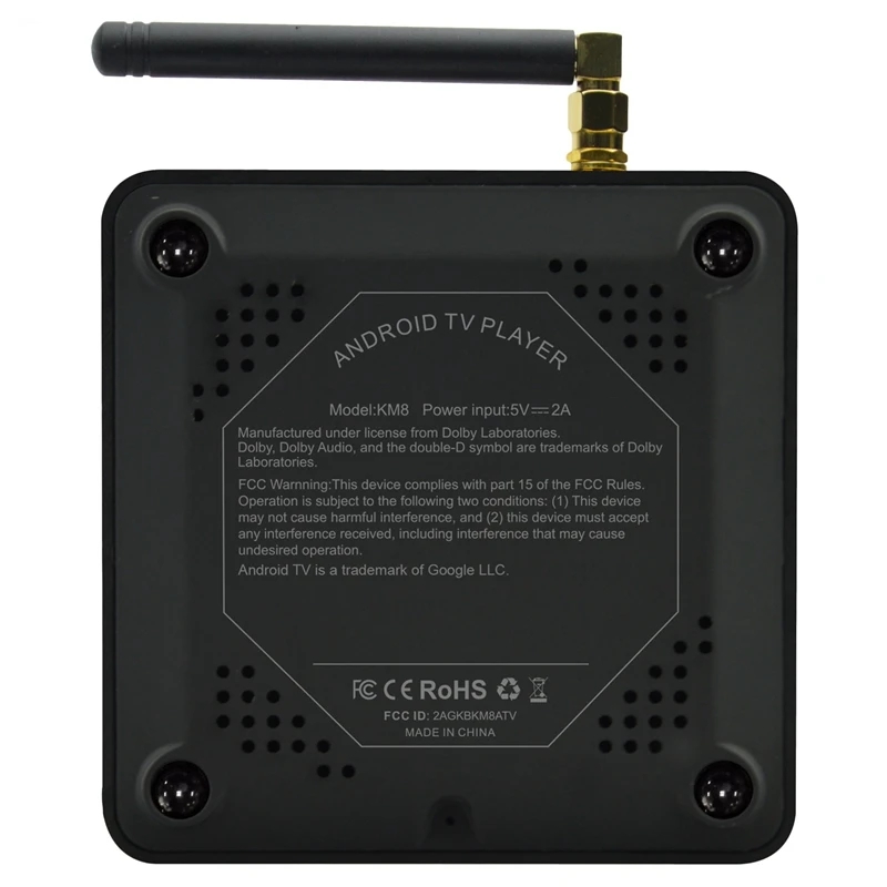 FFYY-MECOOL Km8 Android 9,0 ТВ приставка Amlogic S905X-B четырехъядерный 2G Ddriii 16G Rom 2,4G/5G Wifi Bluetooth 4K Atv смарт-приставка V