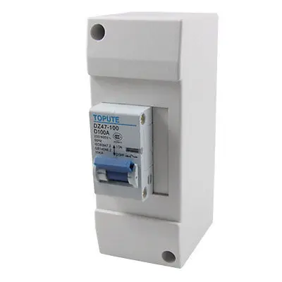 

Plastic Casing 100A 1 Pole Miniature Circuit Breaker MCB