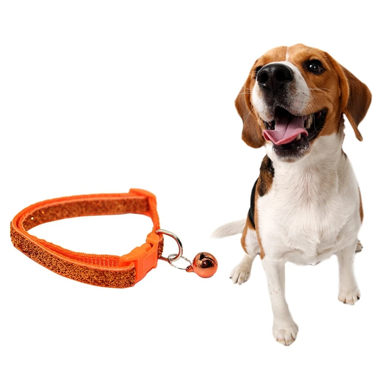 

New Arrival Pet Dog Cat Collar Adjustable With Bell Cat Collar Buckles Pet Supplies Accessories for Small Dog Bulldogs Collars