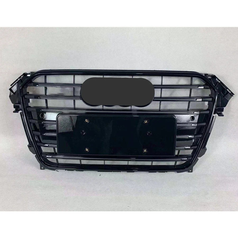 

For S4 Style Front Sport Hex Mesh Honeycomb Hood Grill Gloss Black for Audi A4/S4 B8.5 2013-2016