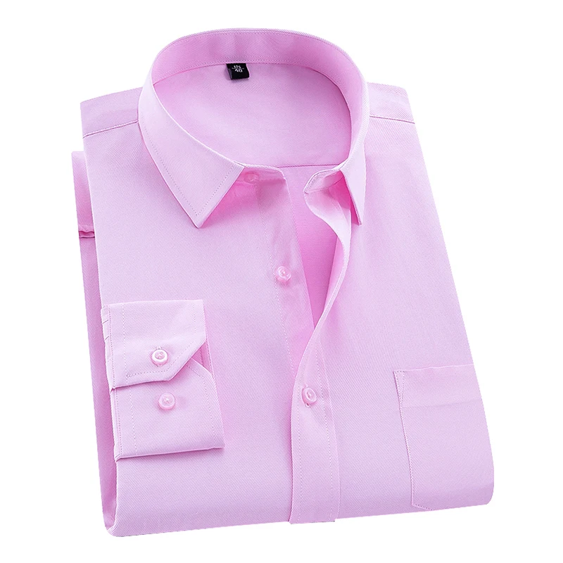 8xl 7xl Men Shirt Long Sleeved Man Business Causal Shirts Twill White Yellow Shirt Brand Formal Shirts Soft DS275 dress shirts men casual shirts