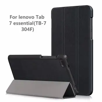 

PU Case cover for Lenovo Tab4 Tab 4 7 Essential TB7304 TB-7304F TB-7304I TB-7304X 7\\\" Smart Cover (2017 release)+gift