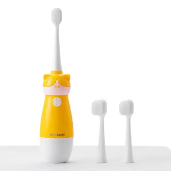 

1Set USB Smart Dual Frequency Children Electric Toothbrush Waterproof Cute Cat Kid Sonic Tooth Brush Ultrasonic Toothbrush With