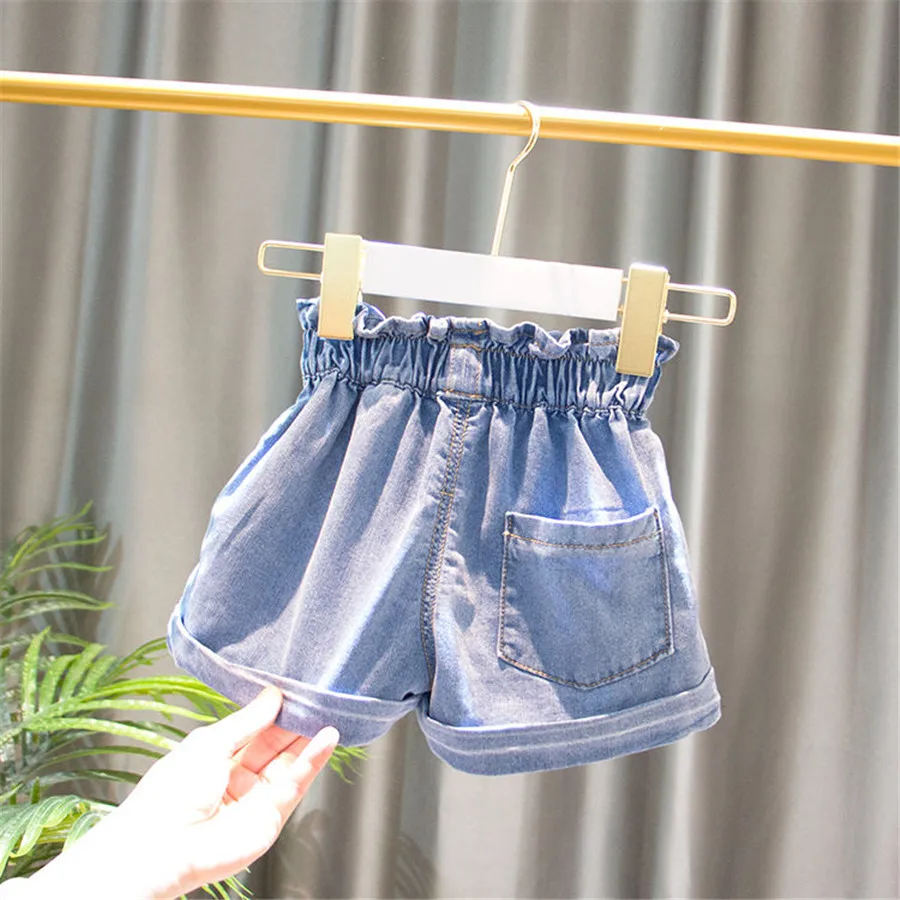 Summer Fashion baby Girls Soft Denim 