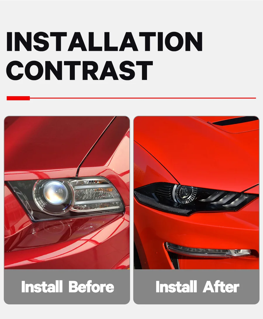 AUTOKI Новинка Mustang серия 35 Вт дневной свет бар, дневные ходовые огни, универсальная фара белый Янтарный дневной свет модифицированный