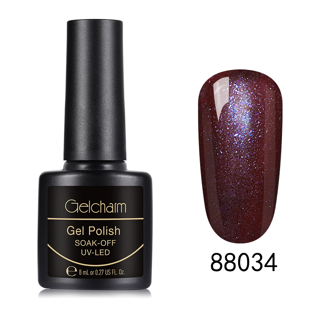 88034 Gelcharm 8 мл сменная серия Гель-лак для ногтей УФ светодиодный отмачиваемый лак для ногтей Блеск для ногтей салон маникюрный лак - Цвет: 88034