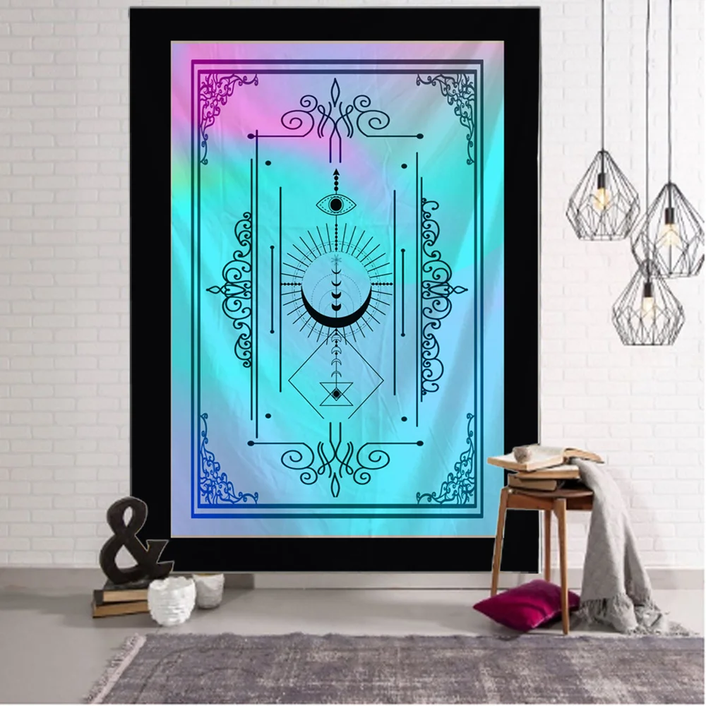 Simple divination magic tapestry print large wall mounted hippie