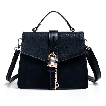 

Women's bag retro snakeskin cross-body bag shoulder strap handbag satinlock crossbody bag patchwork PU women's bag