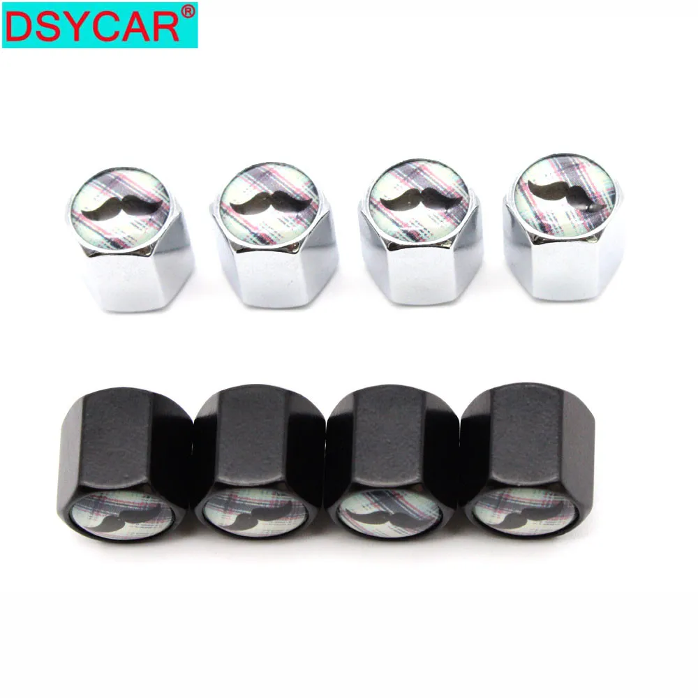 

DSYCAR 4Pcs/Set Car Styling Zinc Alloy Car Tire Valve Caps Wheel Tires Tire Stem Air Cap Airtight Covers