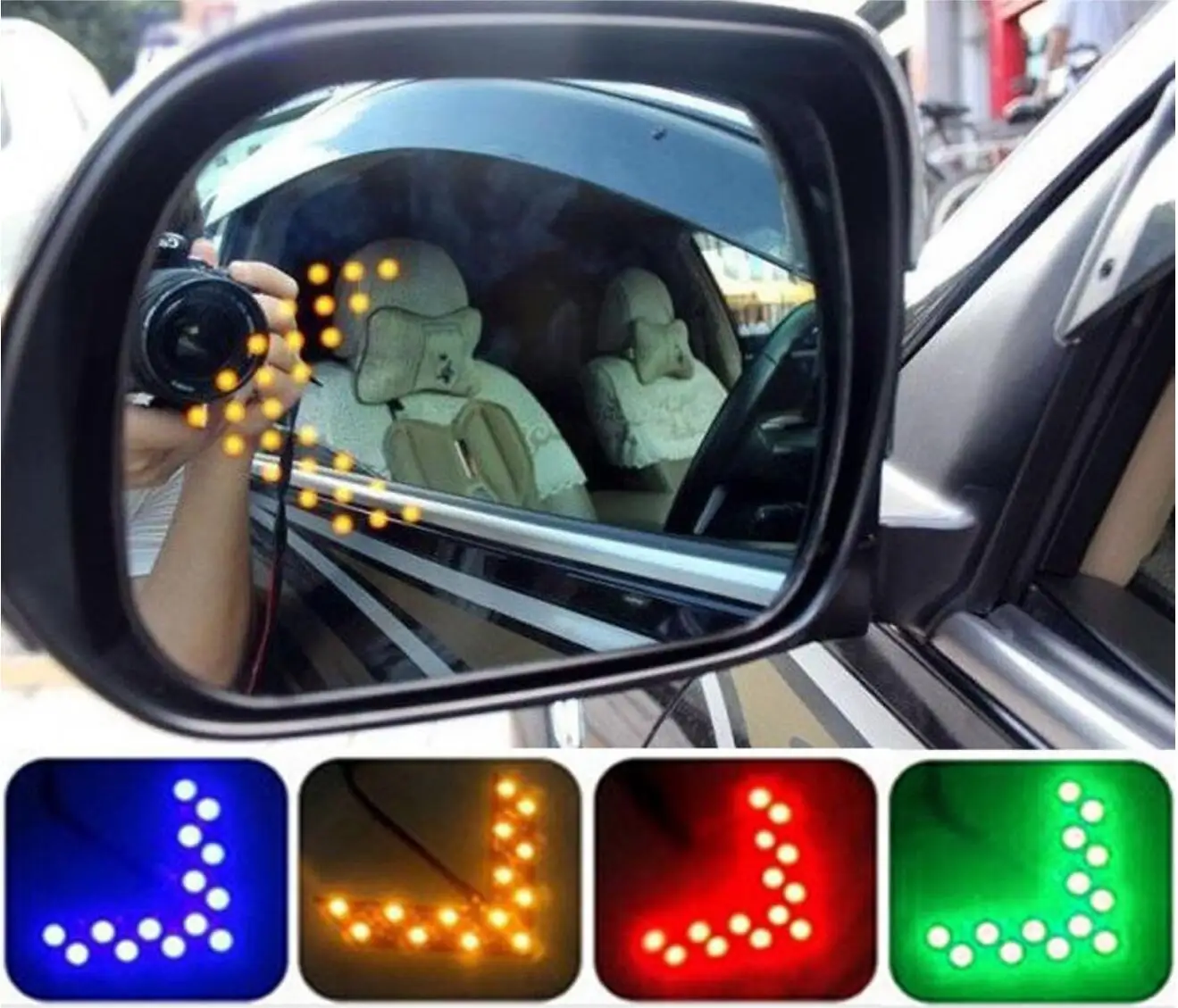 Car Rear View Mirror Indicator Turn Signal Light For vw bmw audi polo q5 mg6 lexus ct200h ford focus 2 3 f10 f20 | Автомобили и