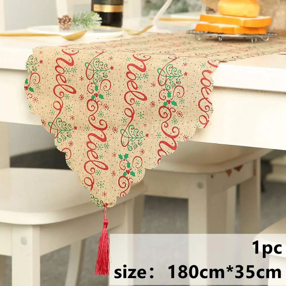 Tablecloth 5 Taoup Merry Christmas рулон бумажное Рождественское украшение для дома Рождественская туалетная бумага Noel Navidad Санта Клаус Декор для ванной комнаты - Цвет: Tablecloth 5