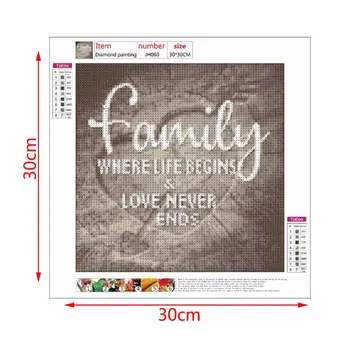 

4 Pack Happy 5D DIY Diamond Painting Kits Full Drill Rhinestone Embroidery Decor D08F