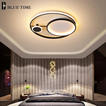 

New Arrivals Modern LED Ceiling Lights For Living Room Bedroom Dining Room Luminaires White&Black Ceiling Lamp Lighting Fixtures