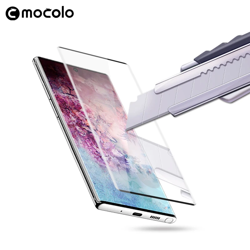 Для samsung Note 10 защита экрана Mocolo Note 10 Plus защита от отпечатков пальцев закругленные края 9H 3D закаленное стекло для samsung s10 S10 Plus